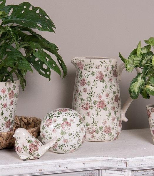 Декоративный керамический кувшин в винтажном стиле, 20*14*23 см, 6CE1563L
