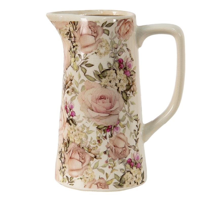 Декоративний керамічний глечик в вінтажному стилі Roses, 20*13*25 см, 6CE1413L