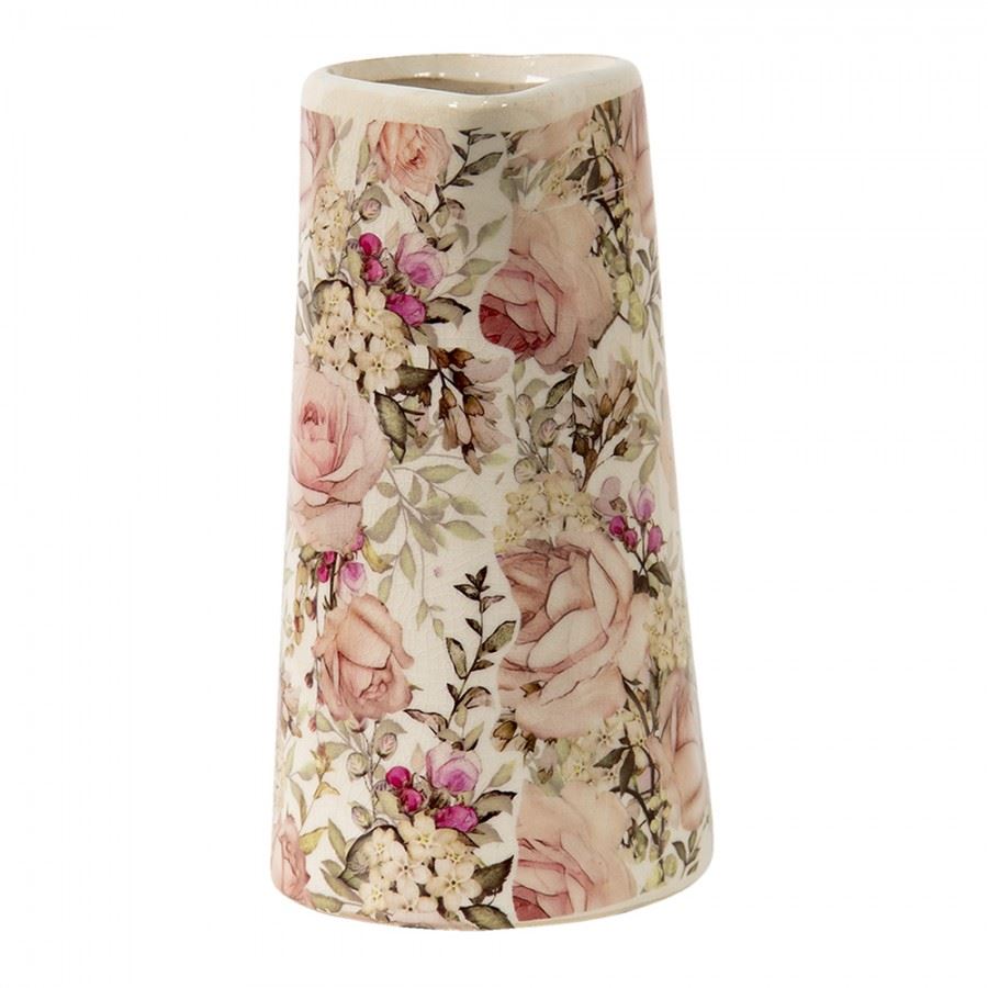 Декоративний керамічний глечик в вінтажному стилі Roses, 20*13*25 см, 6CE1413L