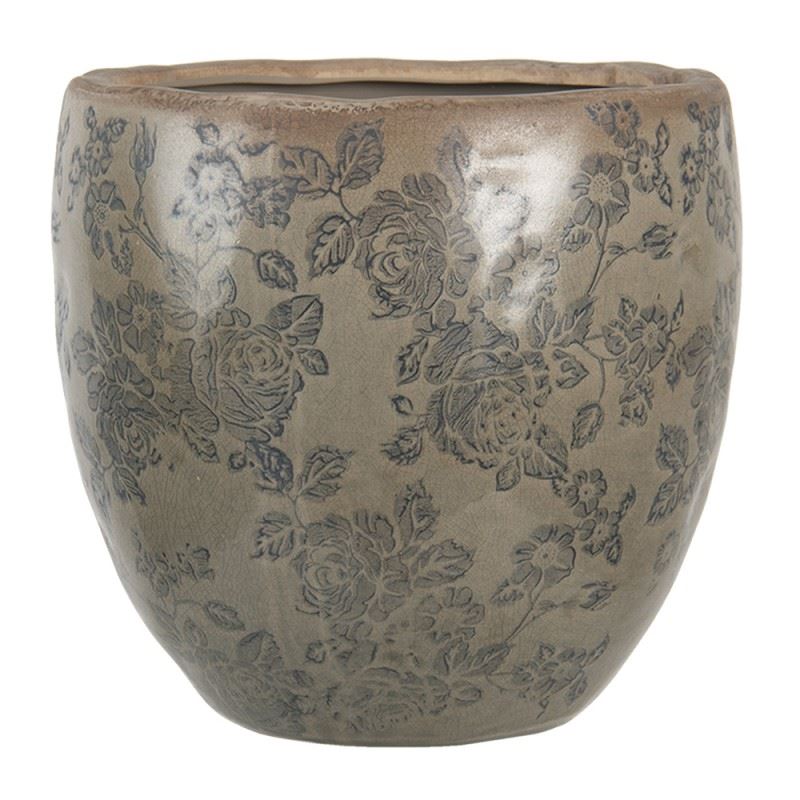 Керамическое кашпо для цветов в винтажном стиле, 20*19 см, 6CE1257L