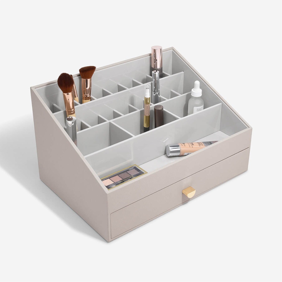 Органайзер для косметики Stackers Taupe & Champagne Gold, 25*36*21 см, 75939