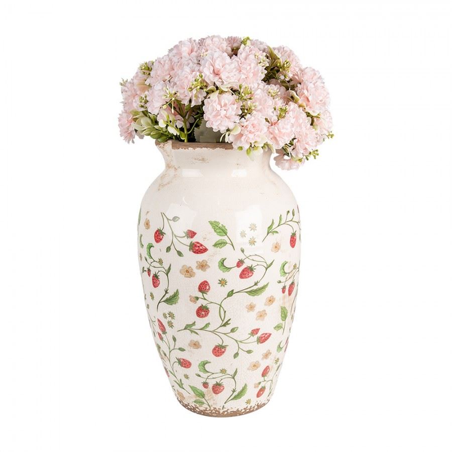 Декоративная керамическая ваза в винтажном стиле Strawberries, 21*37 см, 6CE1942L